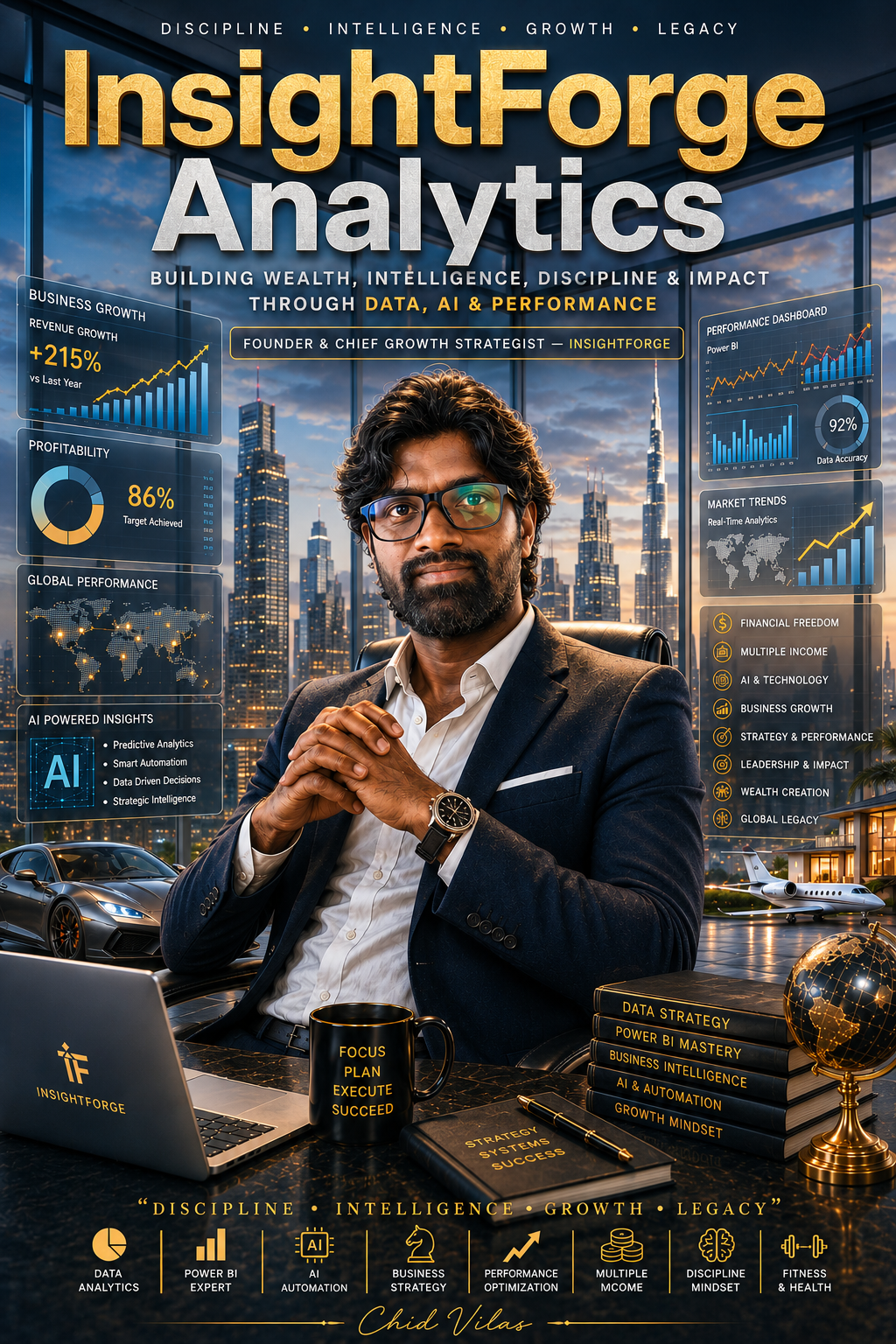 Chidvilas — Founder & Chief Growth Strategist, InsightForge Analytics